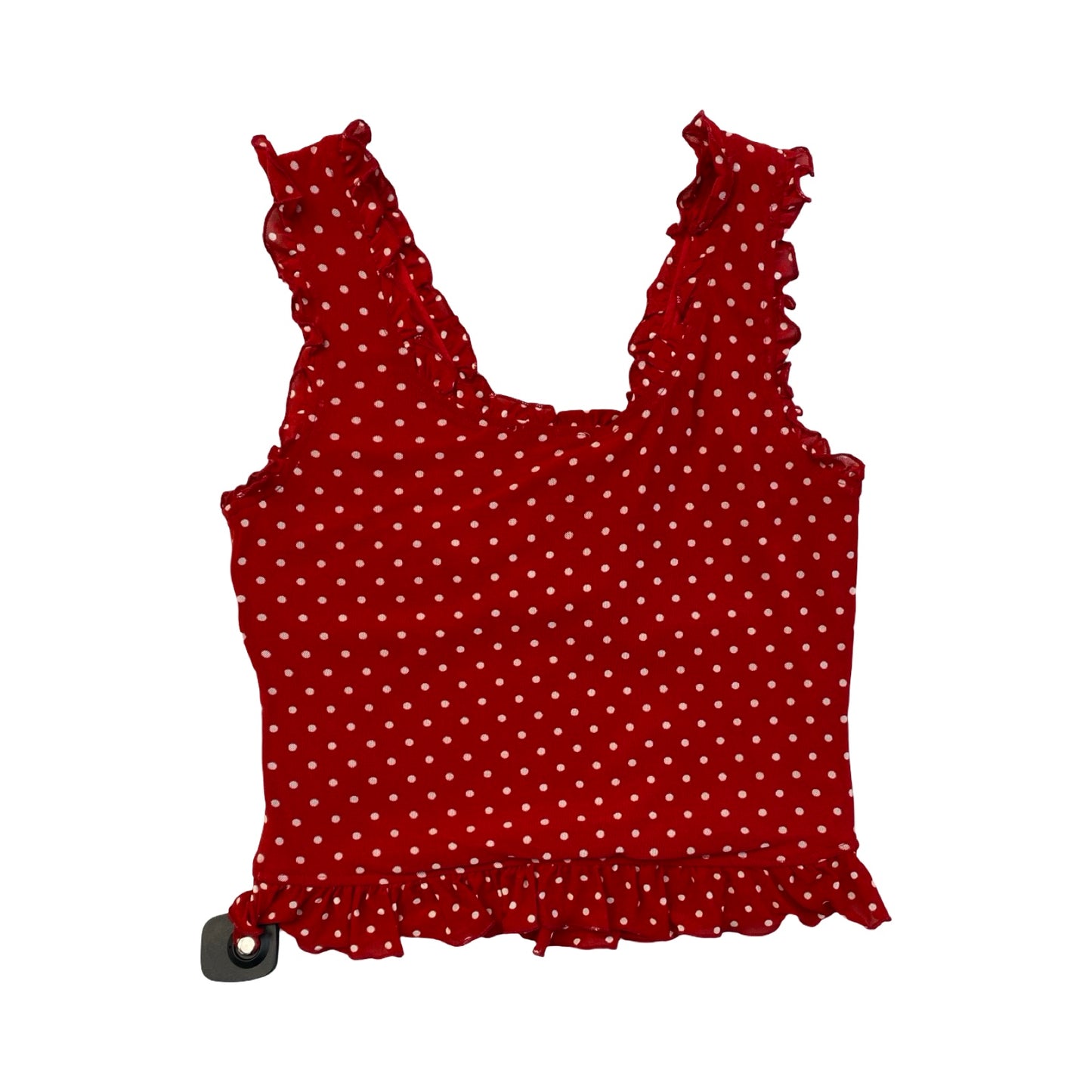 Top Sleeveless By Cmc In Red & White, Size:L