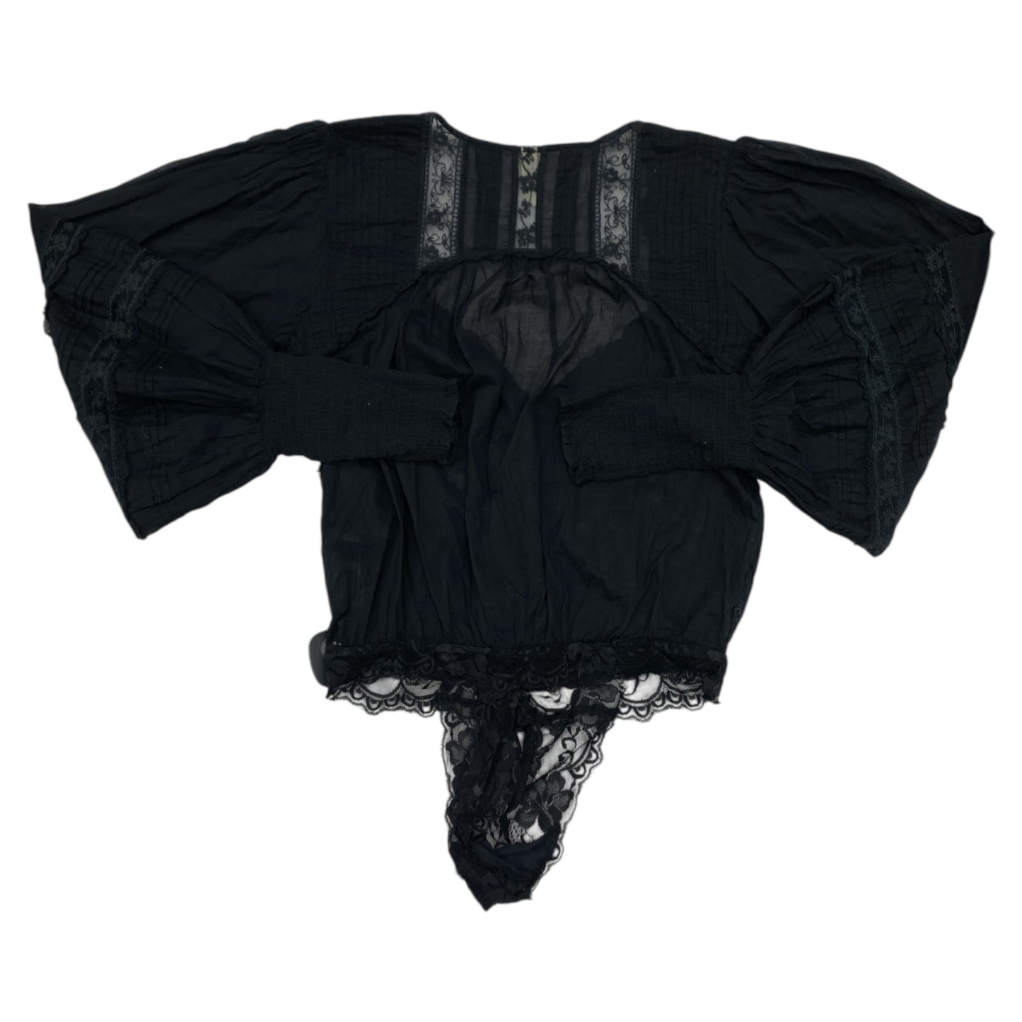 Top Ls By Free People In Black, Size:Xs
