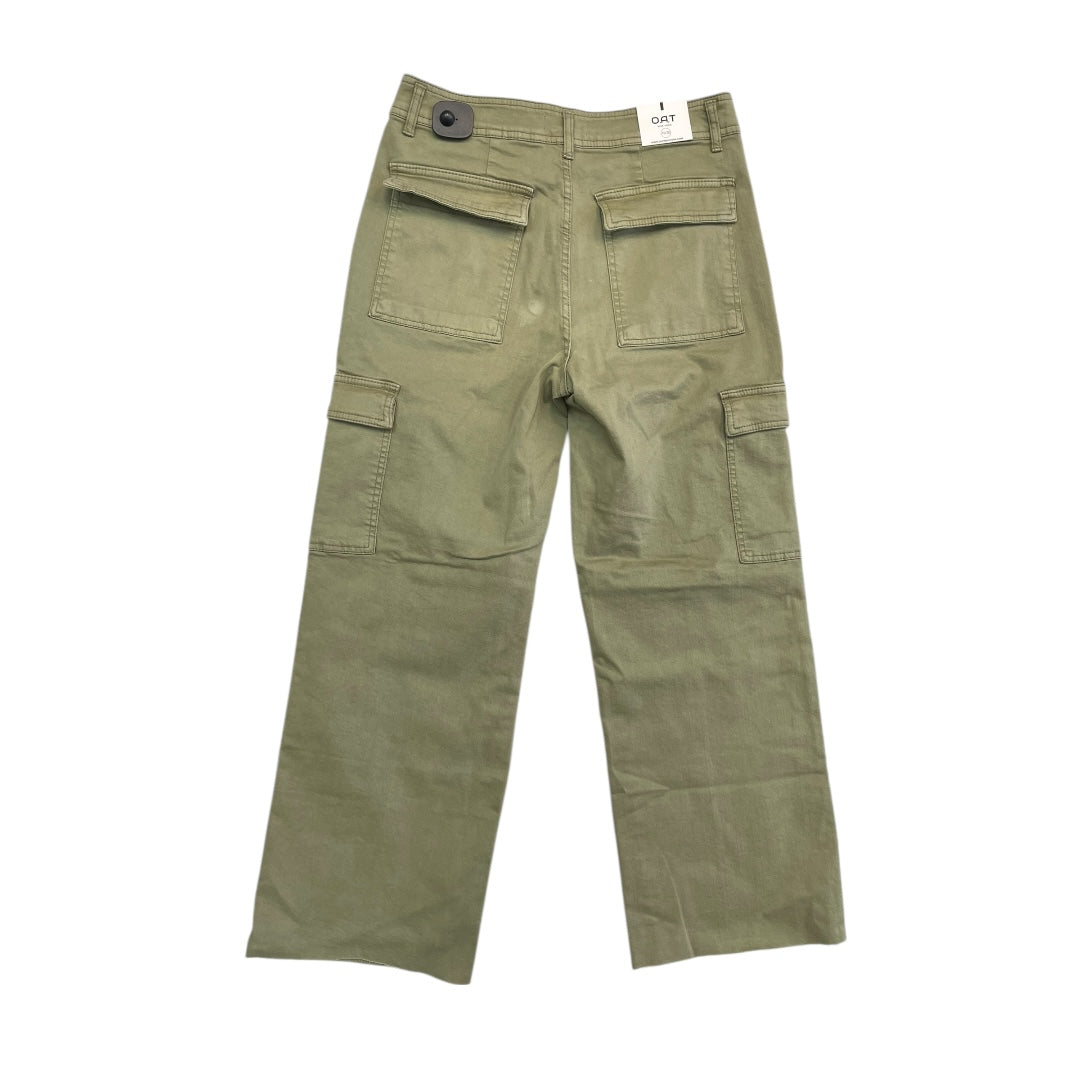 Pants Wide Leg By Oat In Green, Size:10