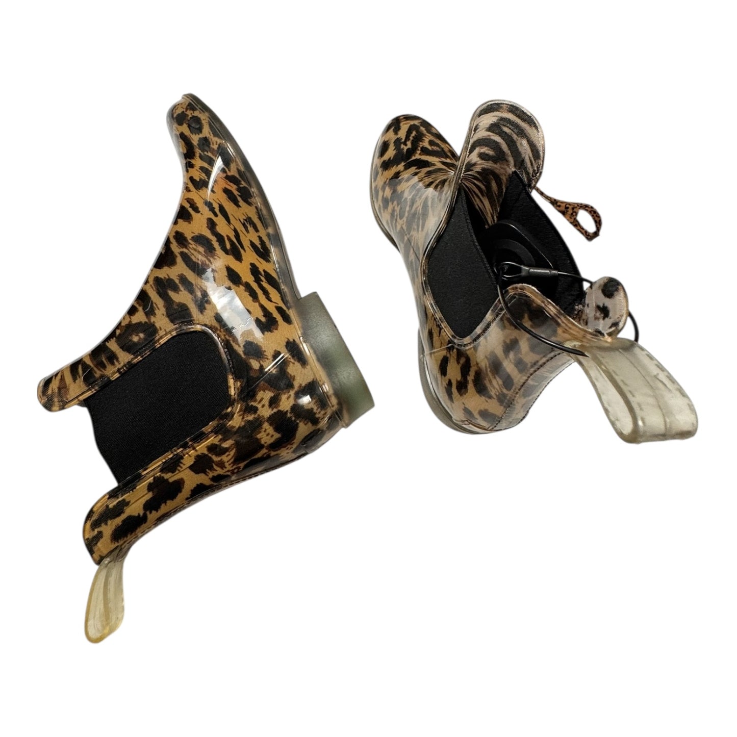 Boots Rain By J. Crew In Animal Print, Size:10