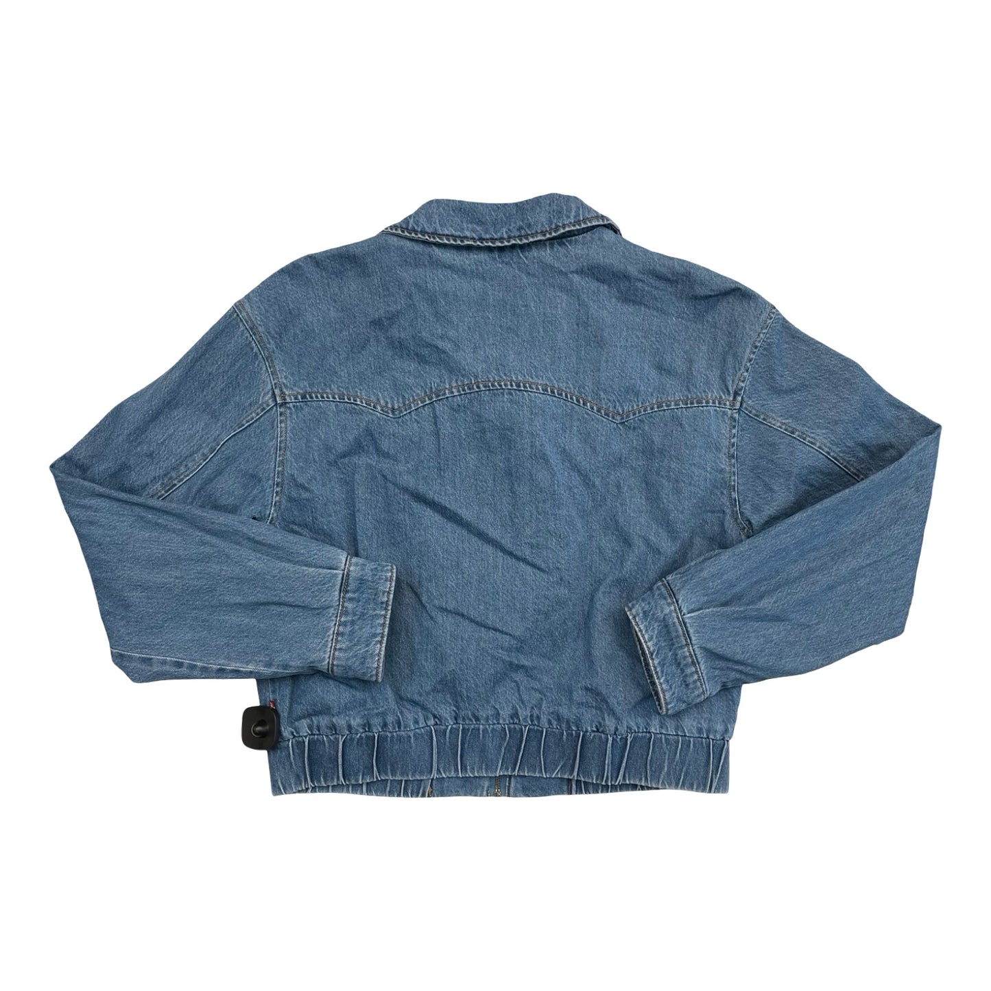 Jacket Denim By Levis In Blue Denim, Size:M