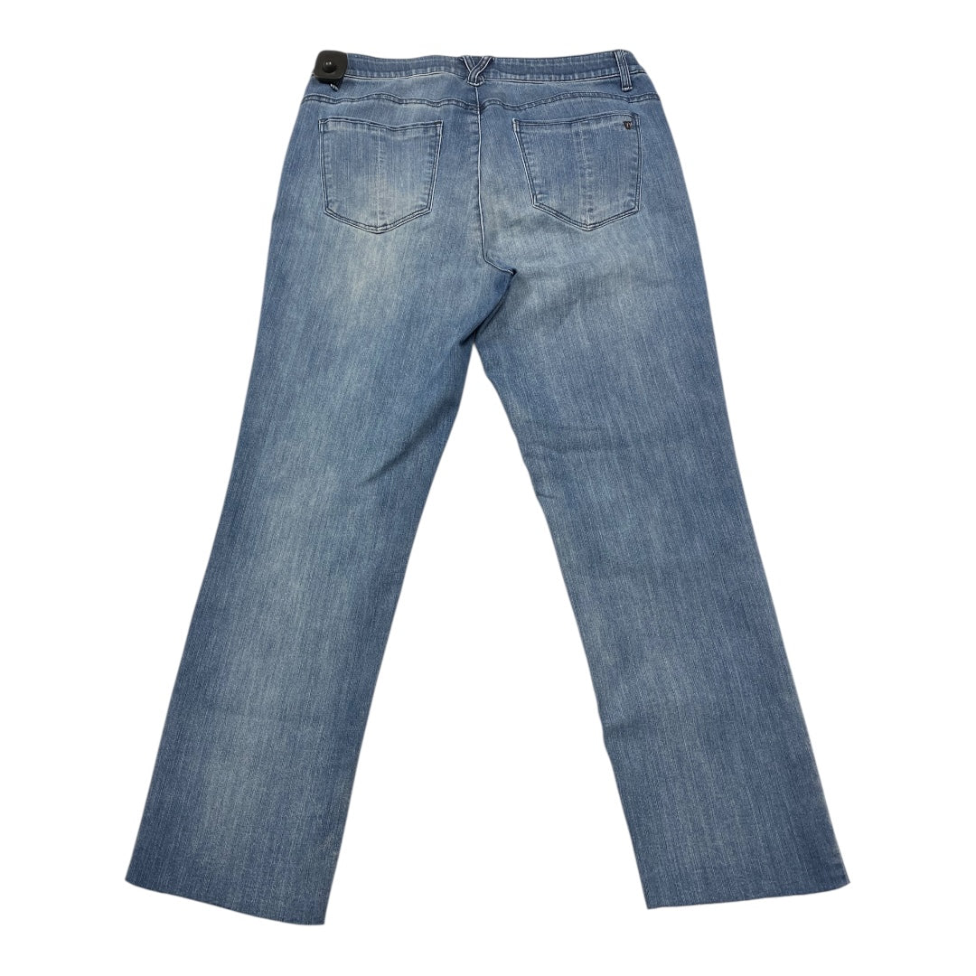 Jeans Straight By Wit & Wisdom In Blue Denim, Size:12