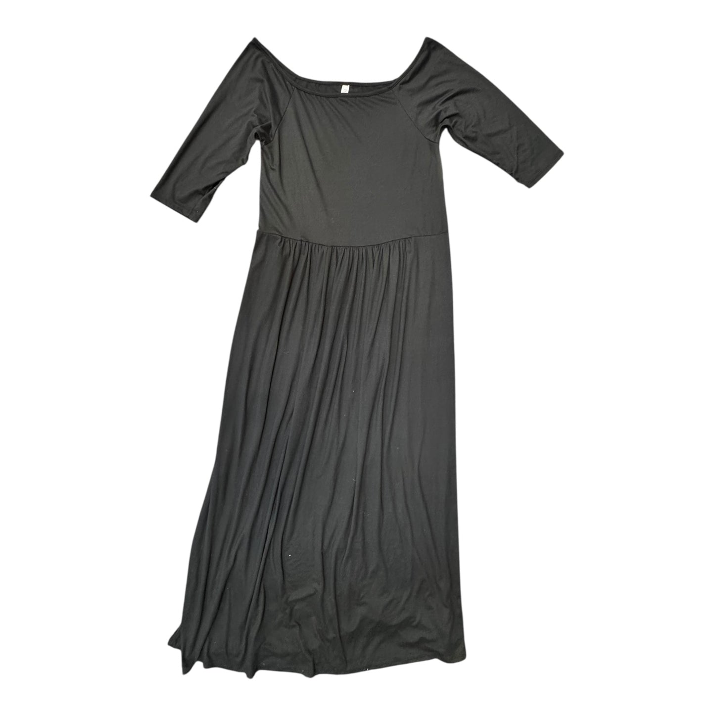Dress Casual Maxi By 24SEVEN In Black, Size:1X