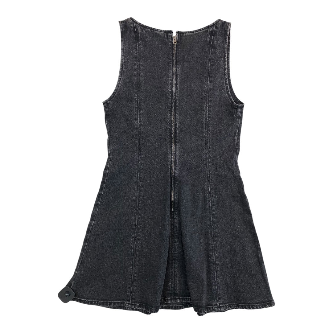 Dress Casual Midi By Abercrombie And Fitch In Black Denim, Size:M