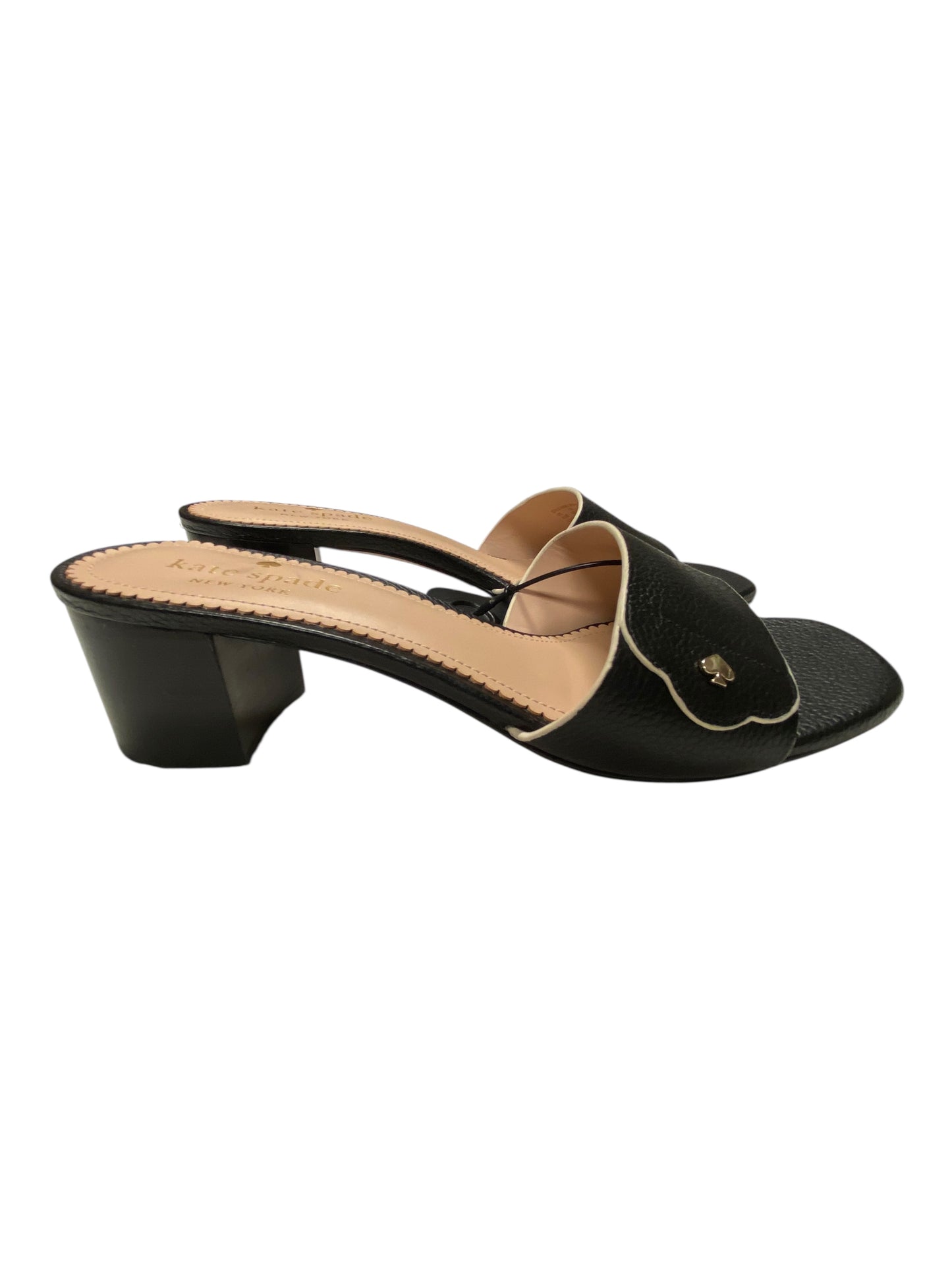 Sandals Designer By Kate Spade In Black, Size:6.5