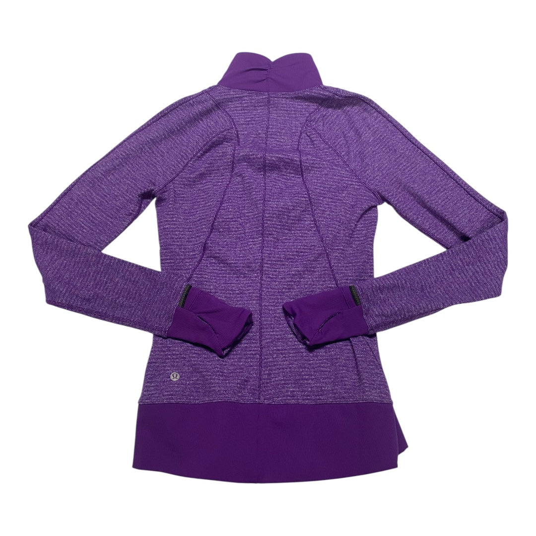 Athletic Top Ls Collar By Lululemon In Purple, Size:S