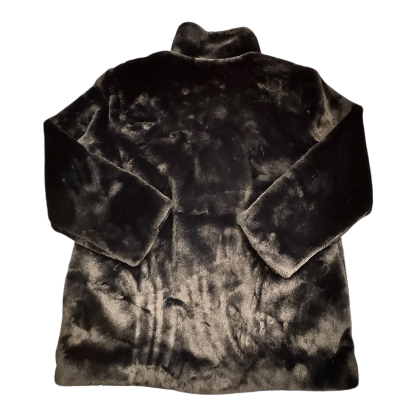 Coat Faux Fur & Sherpa By Inc In Black, Size:L