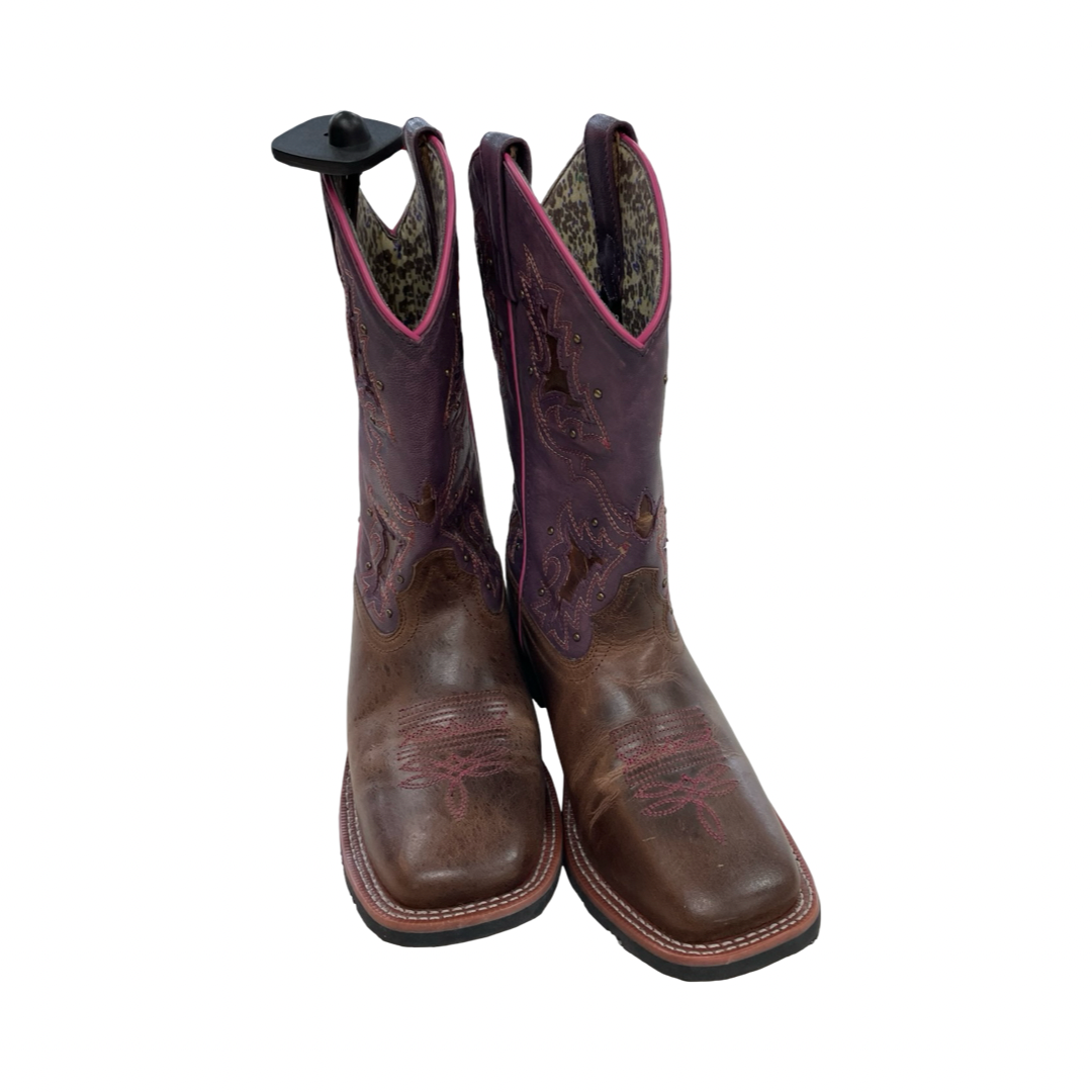 Boots Western By Laredo In Pink & Purple, Size:8