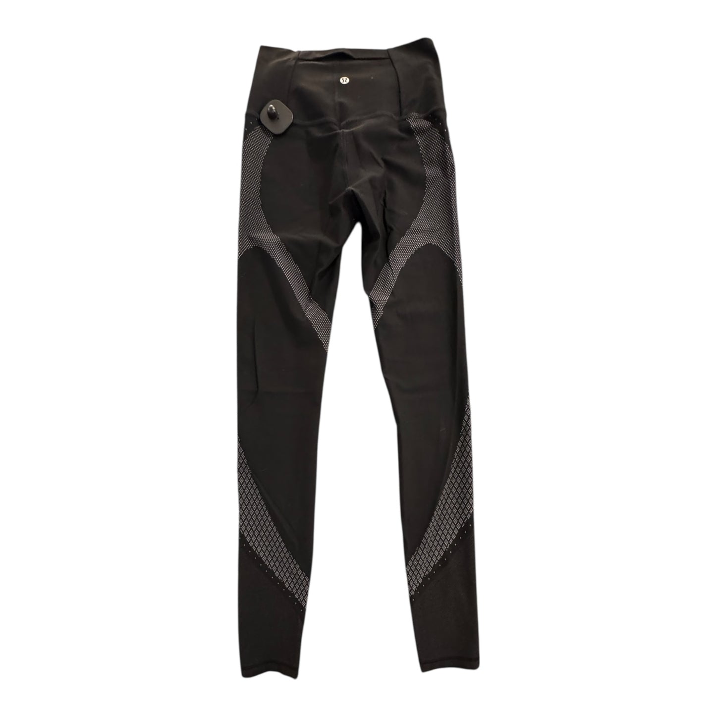 Athletic Leggings By Lululemon In Black & Grey, Size:6