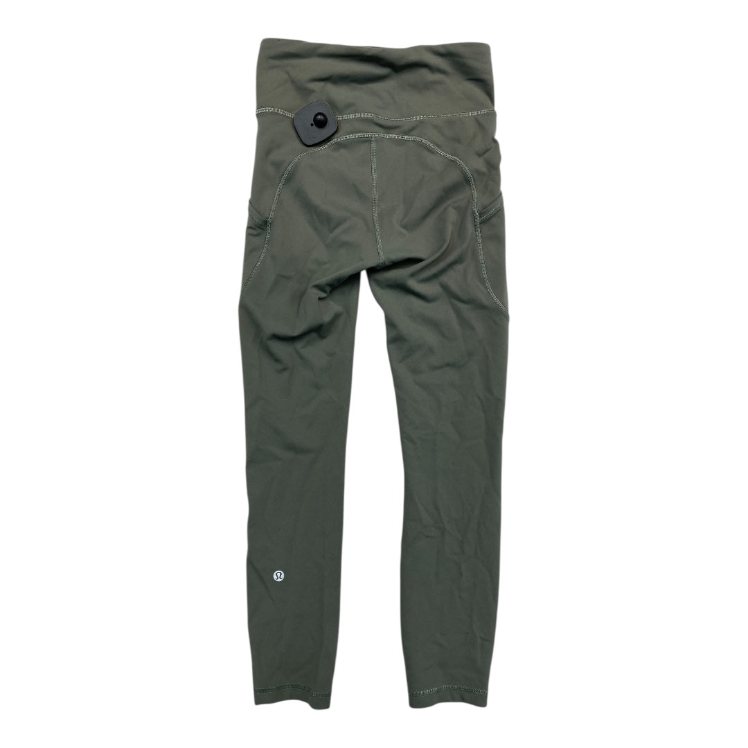 Athletic Leggings By Lululemon In Green, Size:2