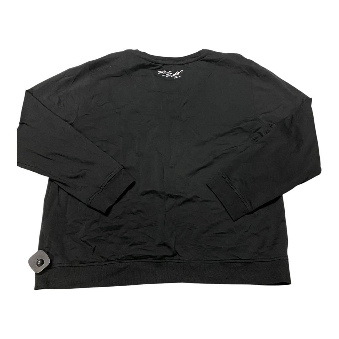 Top Ls Designer By Karl Lagerfeld In Black, Size:Xl