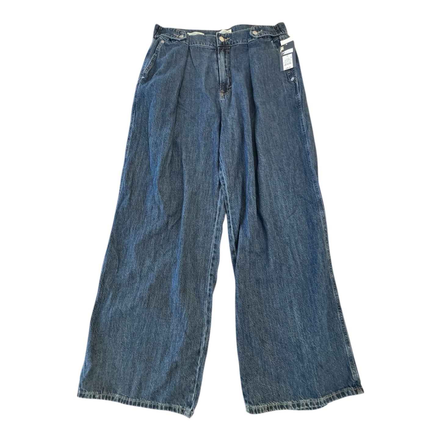Jeans Wide Leg By Universal Thread In Blue Denim, Size:14