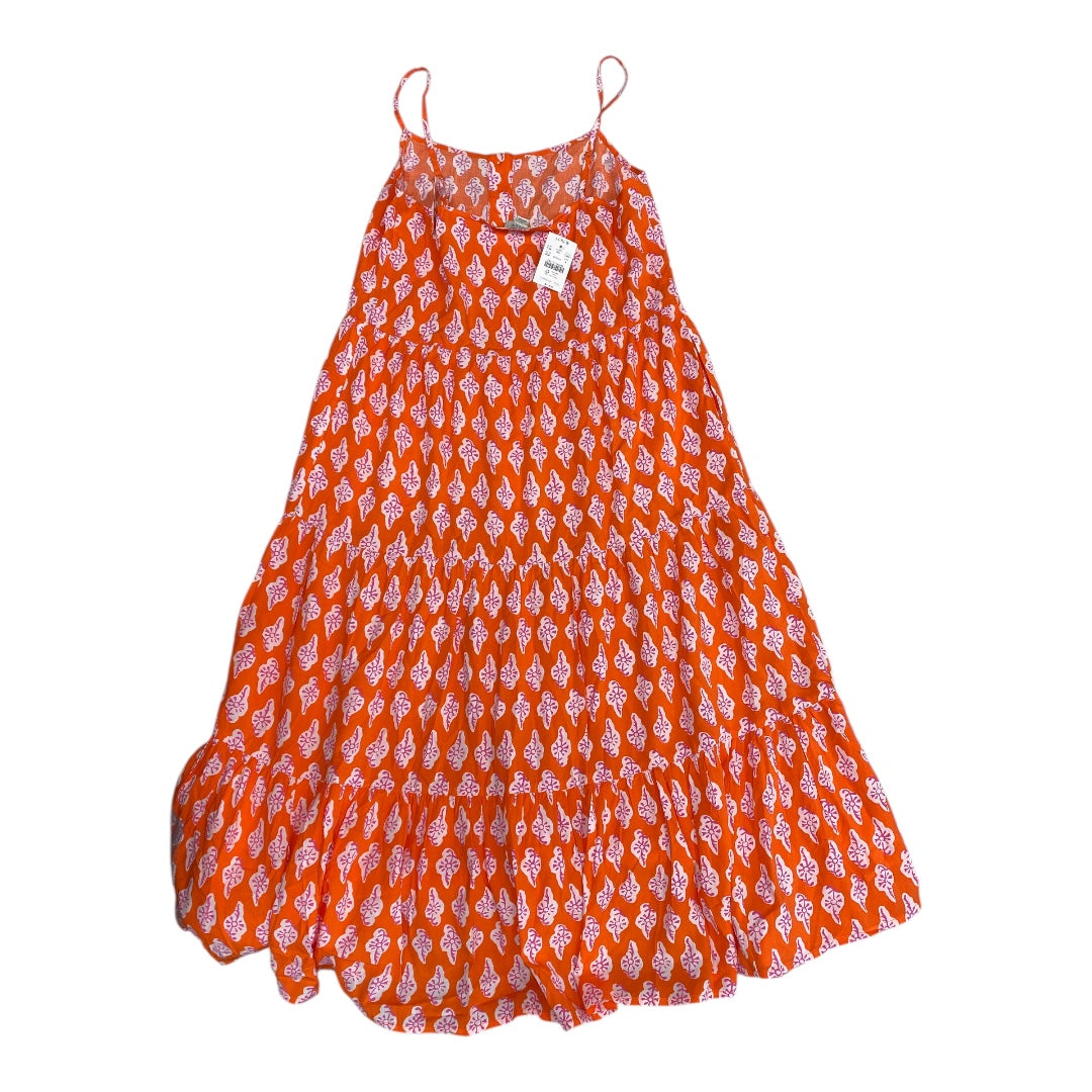 Dress Casual Maxi By J. Crew In Orange, Size:4