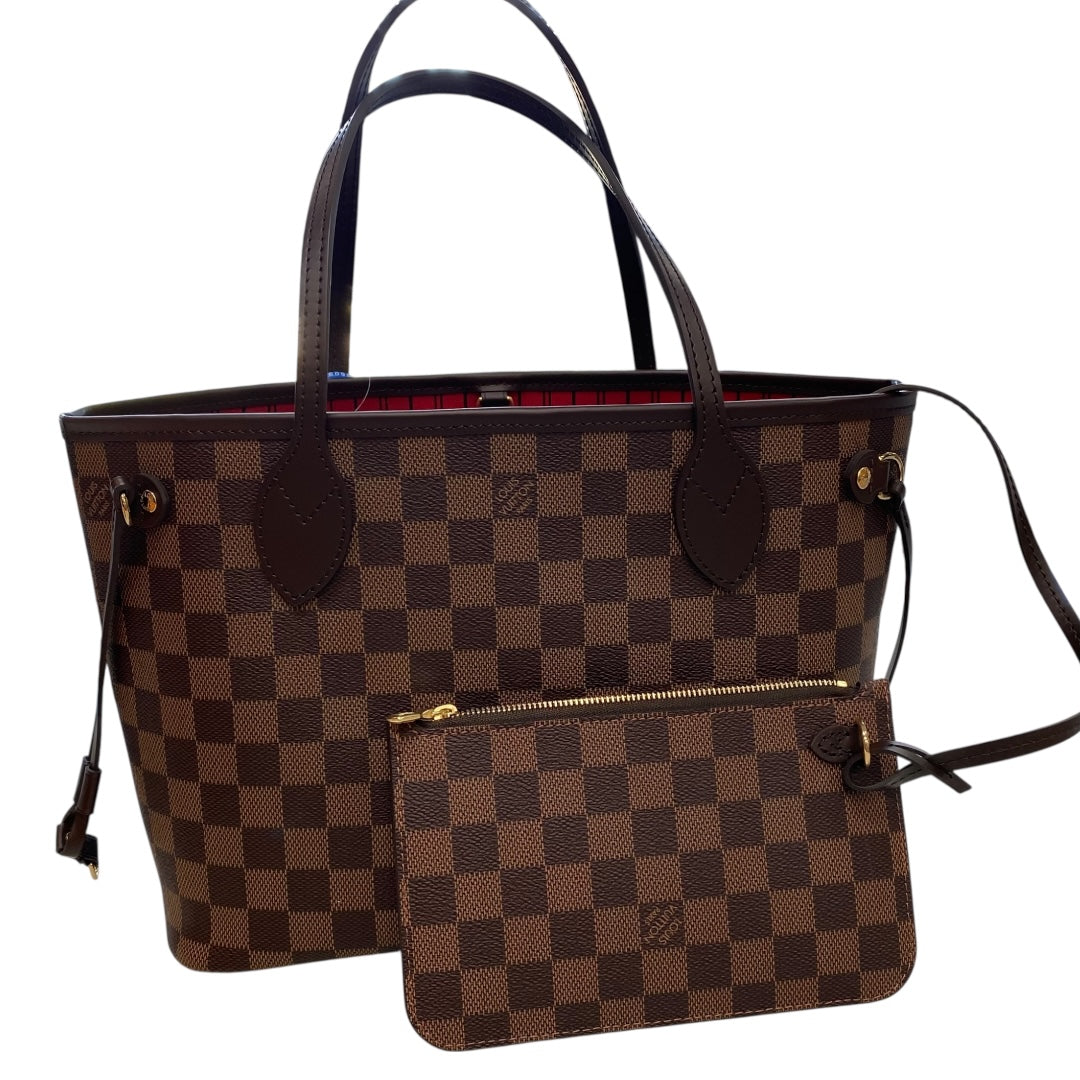 Handbag Luxury Designer By Louis Vuitton In Brown, Size:Medium
