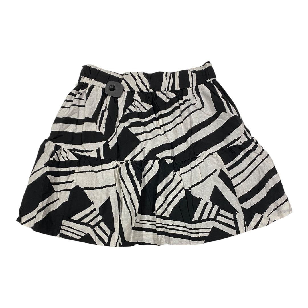Skirt Mini & Short By Banana Republic In Black & White, Size:M