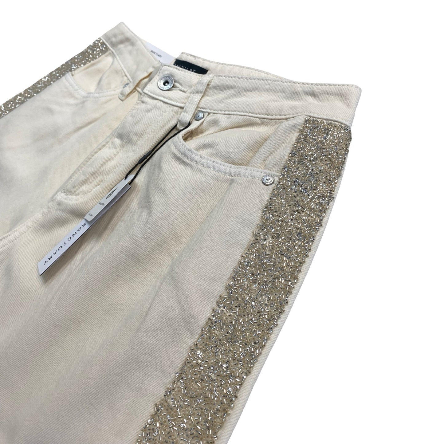 Jeans Straight By Sanctuary In Cream, Size:6