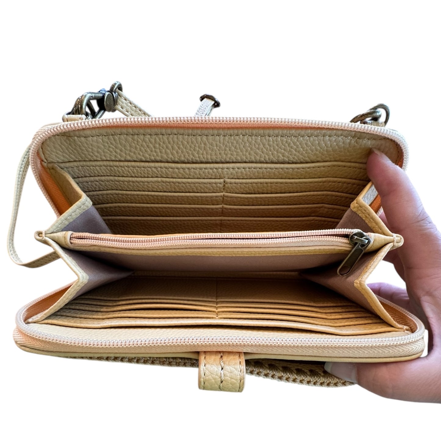 Handbag Leather By The Sak In Yellow, Size:Small