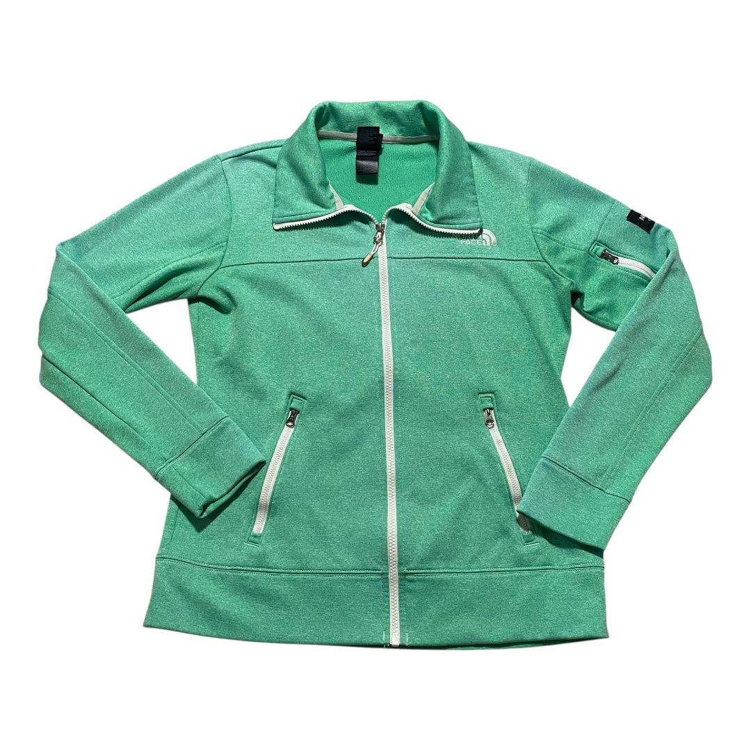 Athletic Jacket By The North Face In Green, Size:M