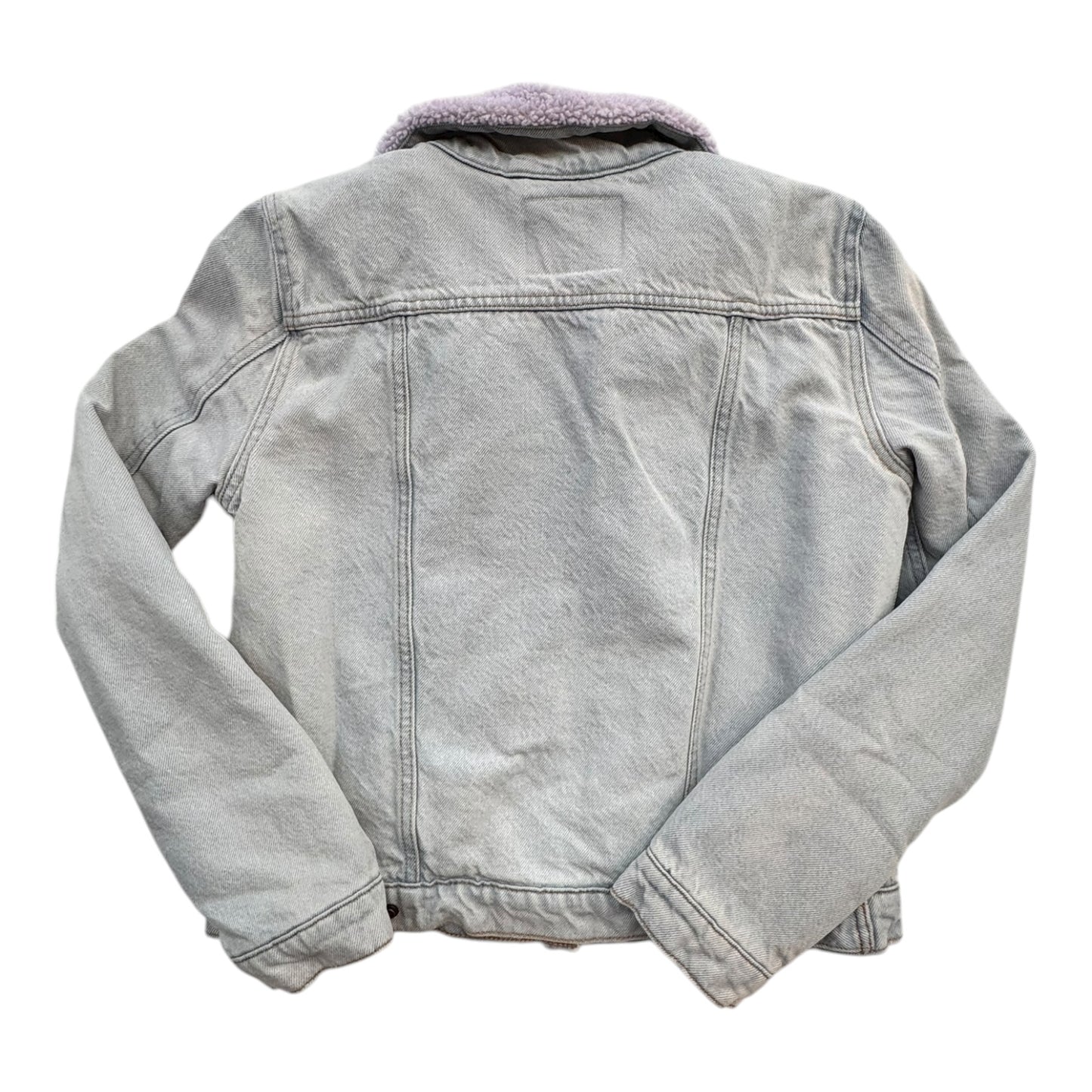 Jacket Denim By Levis In Blue & Purple, Size:L