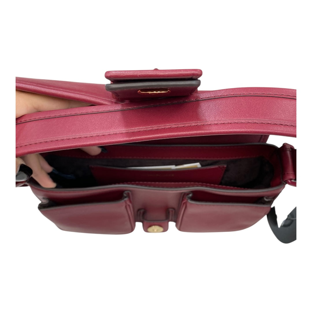 Handbag Designer By Michael Kors In Maroon, Size:Small