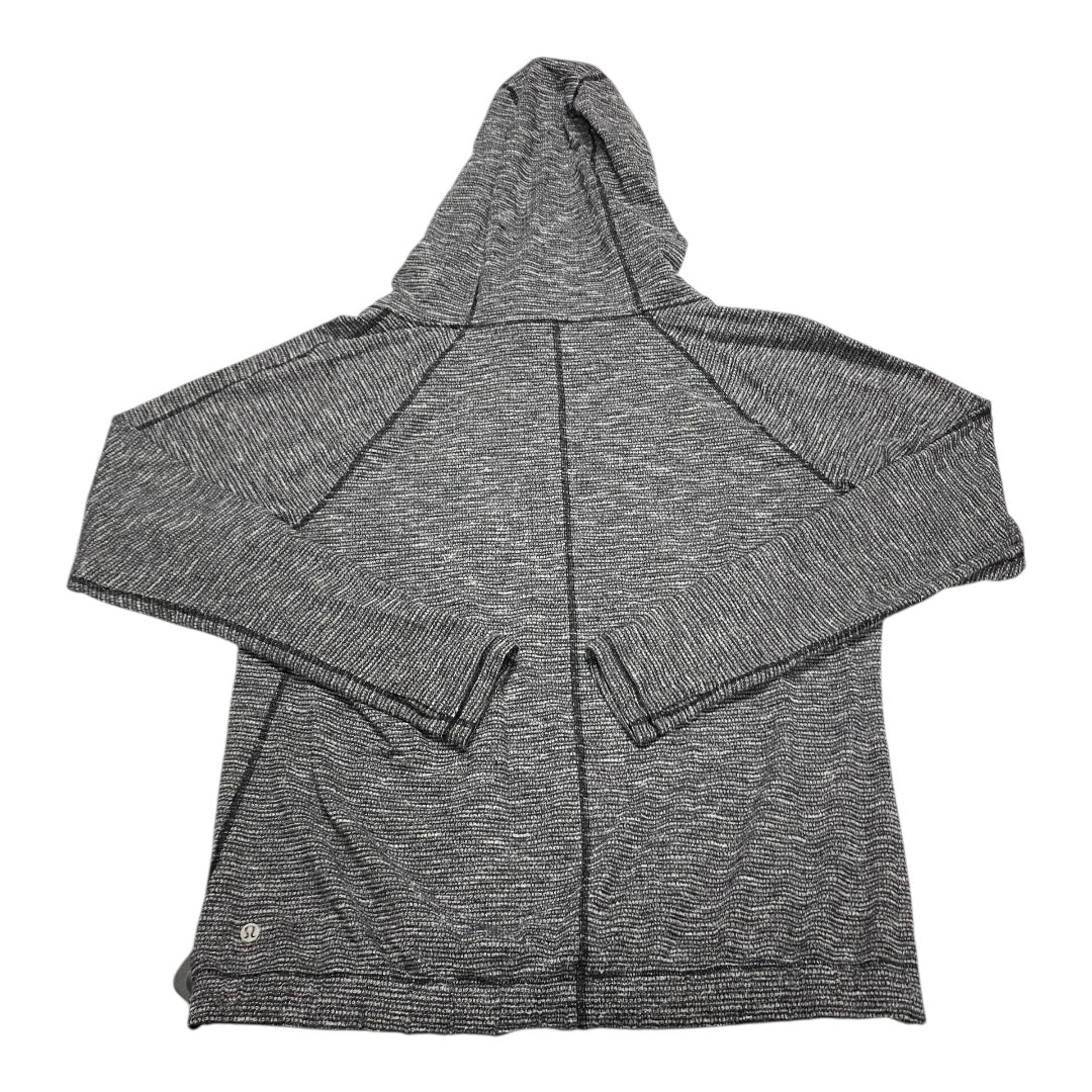 Athletic Top Ls Hoodie By Lululemon In Grey, Size:M