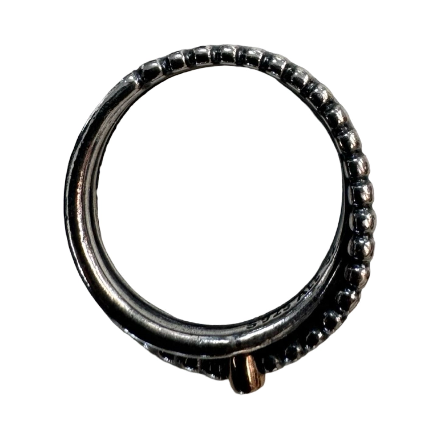 Ring Designer By Pandora In Pink & Silver, Size:6