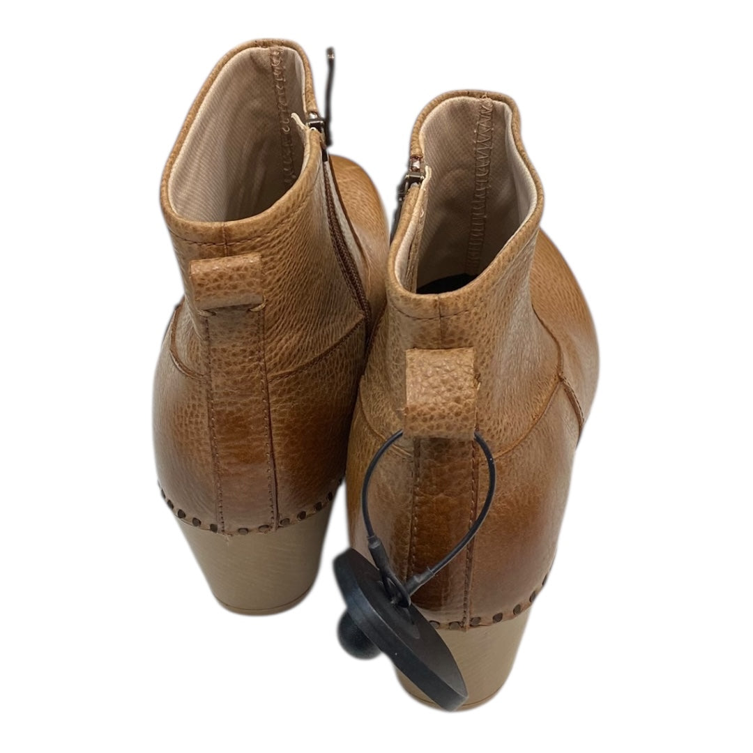 Boots Ankle Heels By Dansko In Brown, Size:7.5