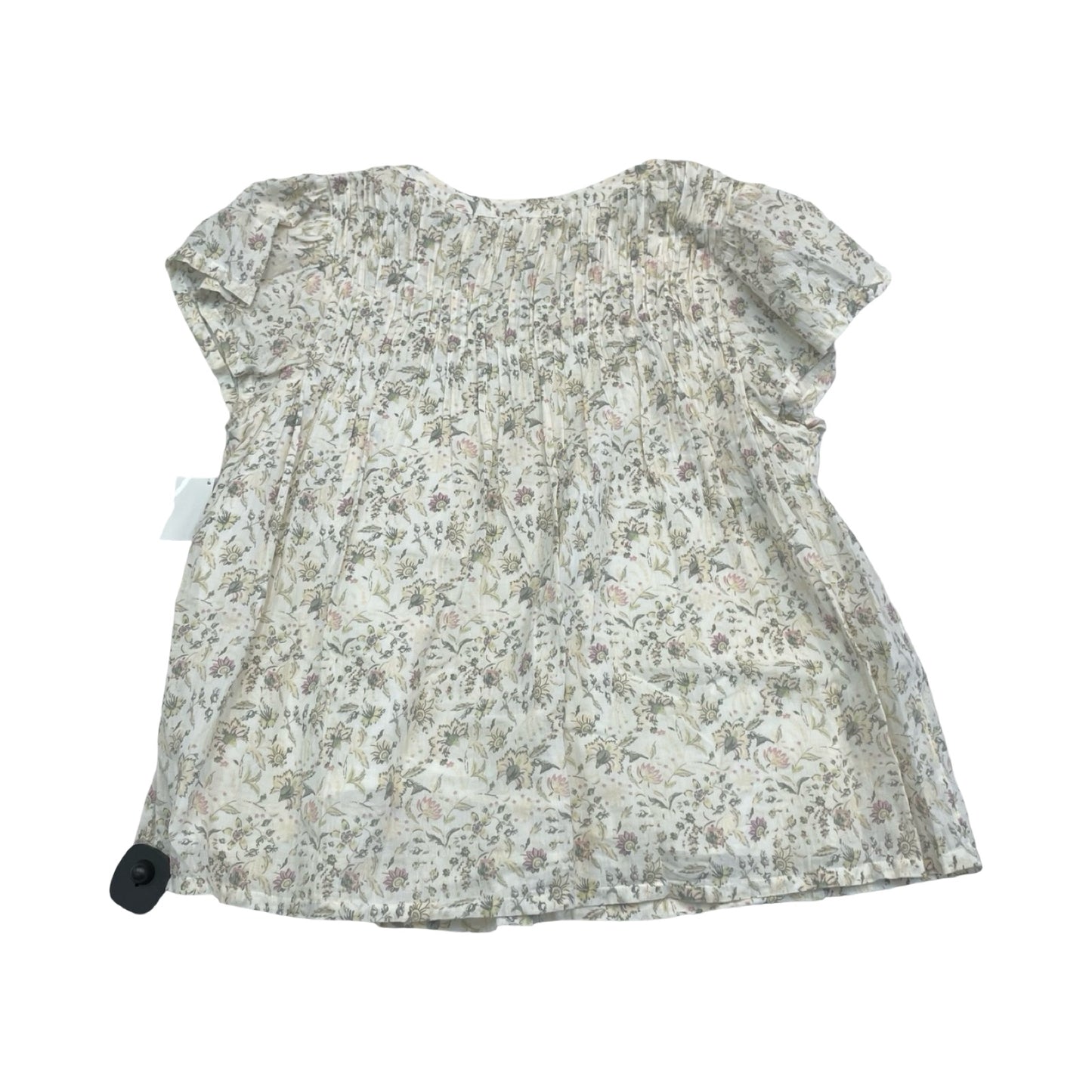 Top Ss By Lucky Brand In Floral Print, Size:L