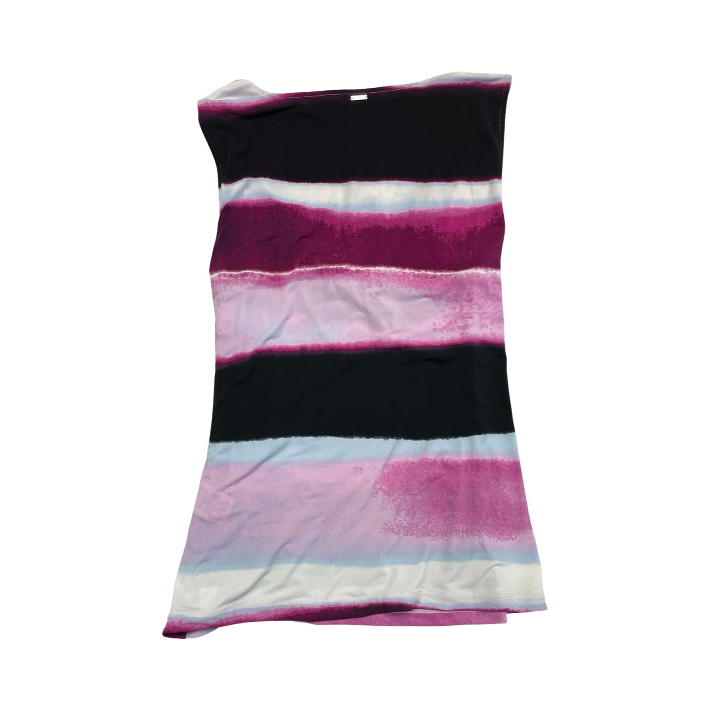Top Sleeveless By Dkny In Black & Purple, Size:L