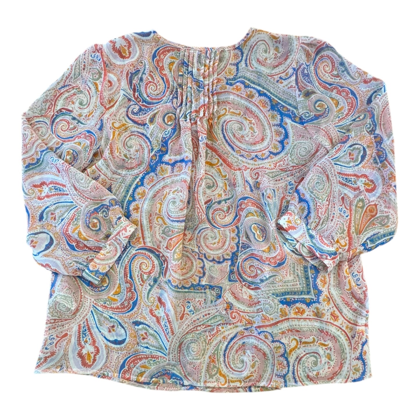 Top Ls By Tommy Hilfiger In Blue & Pink, Size:Xl