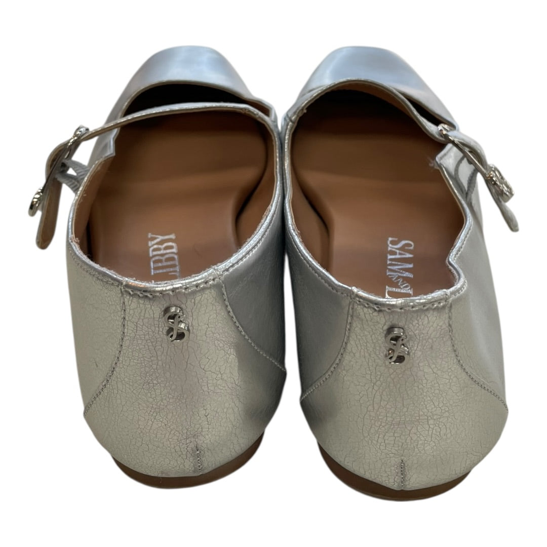Shoes Flats By Sam And Libby In Silver, Size:10
