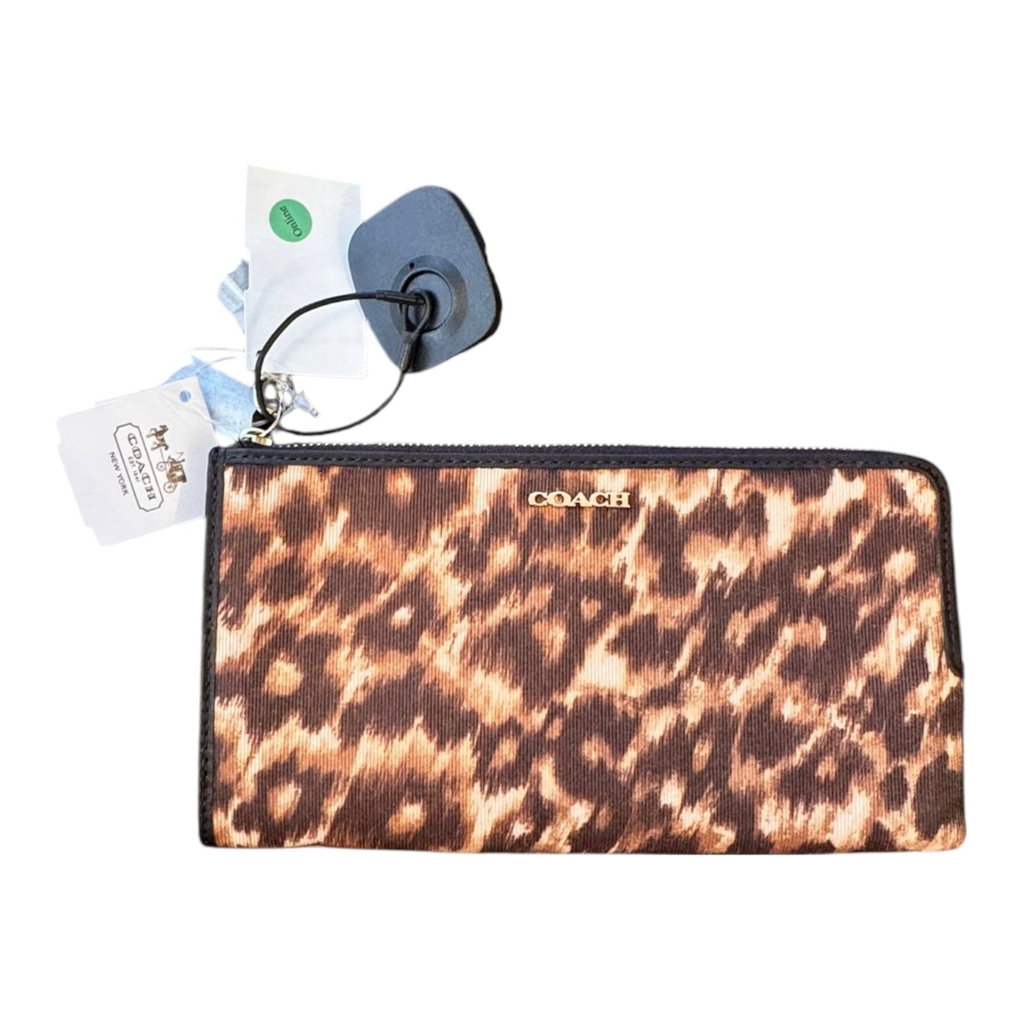 Wristlet Designer By Coach In Animal Print, Size:Medium