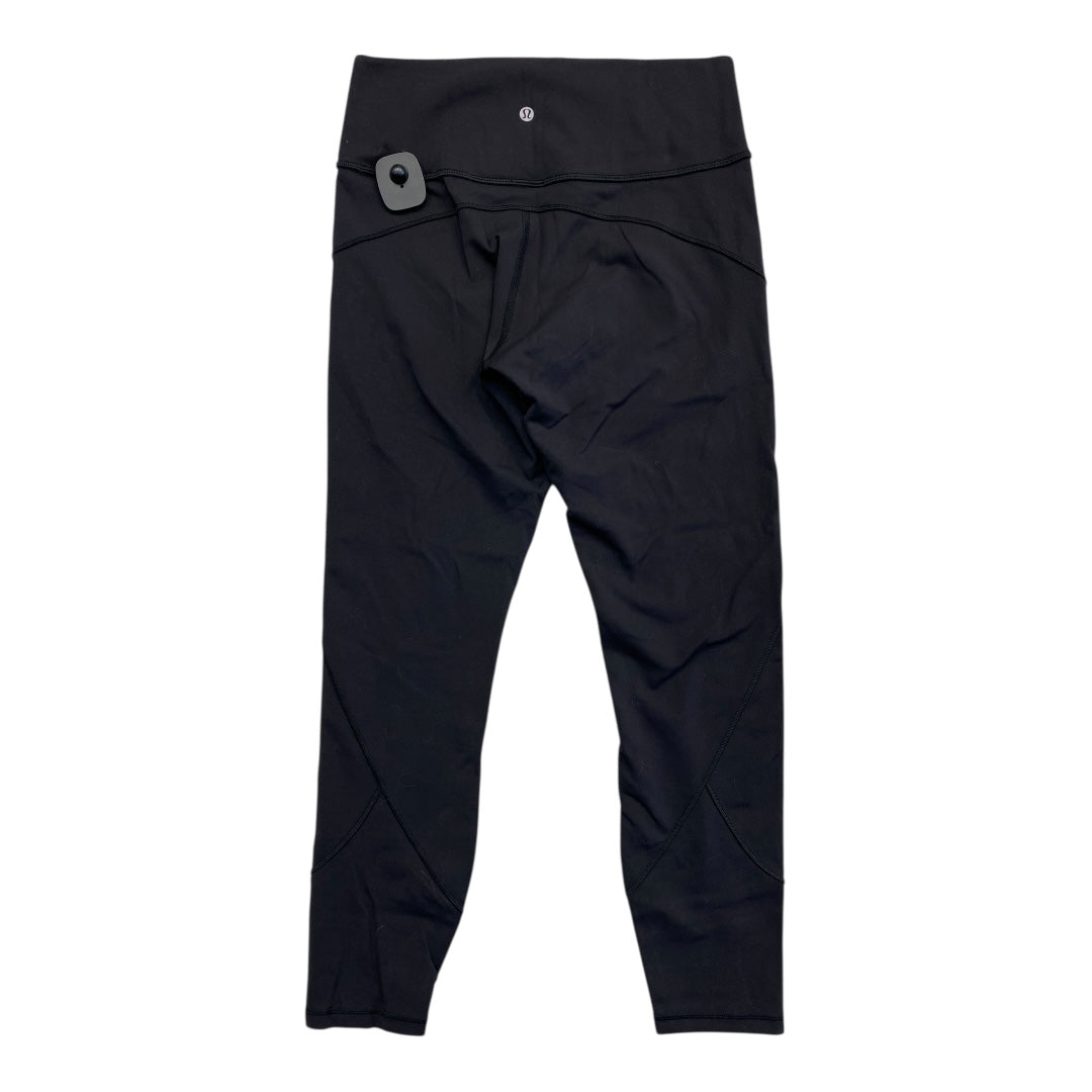 Athletic Leggings By Lululemon In Black, Size:10