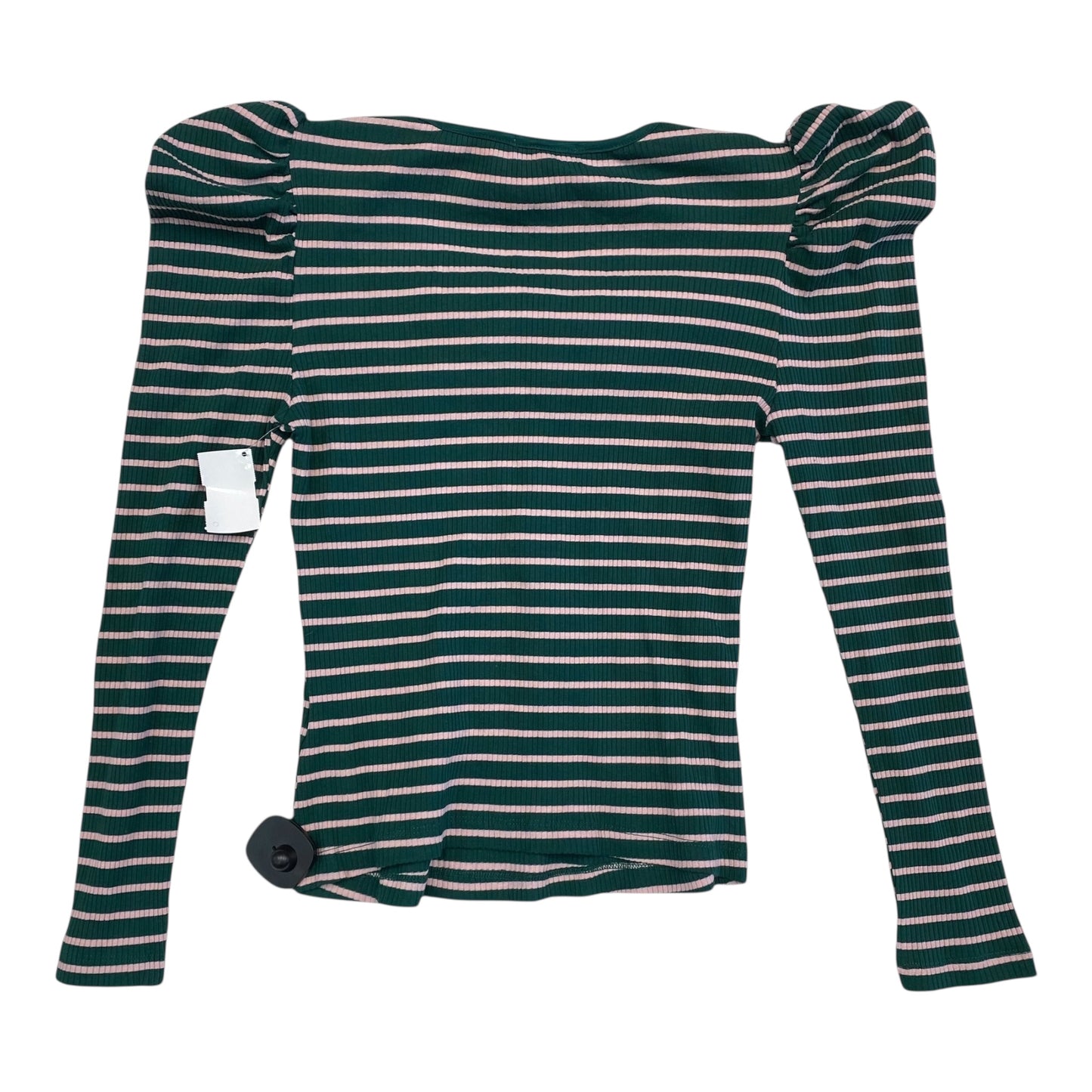 Top Long Sleeve By Porridge In Striped Pattern, Size: M