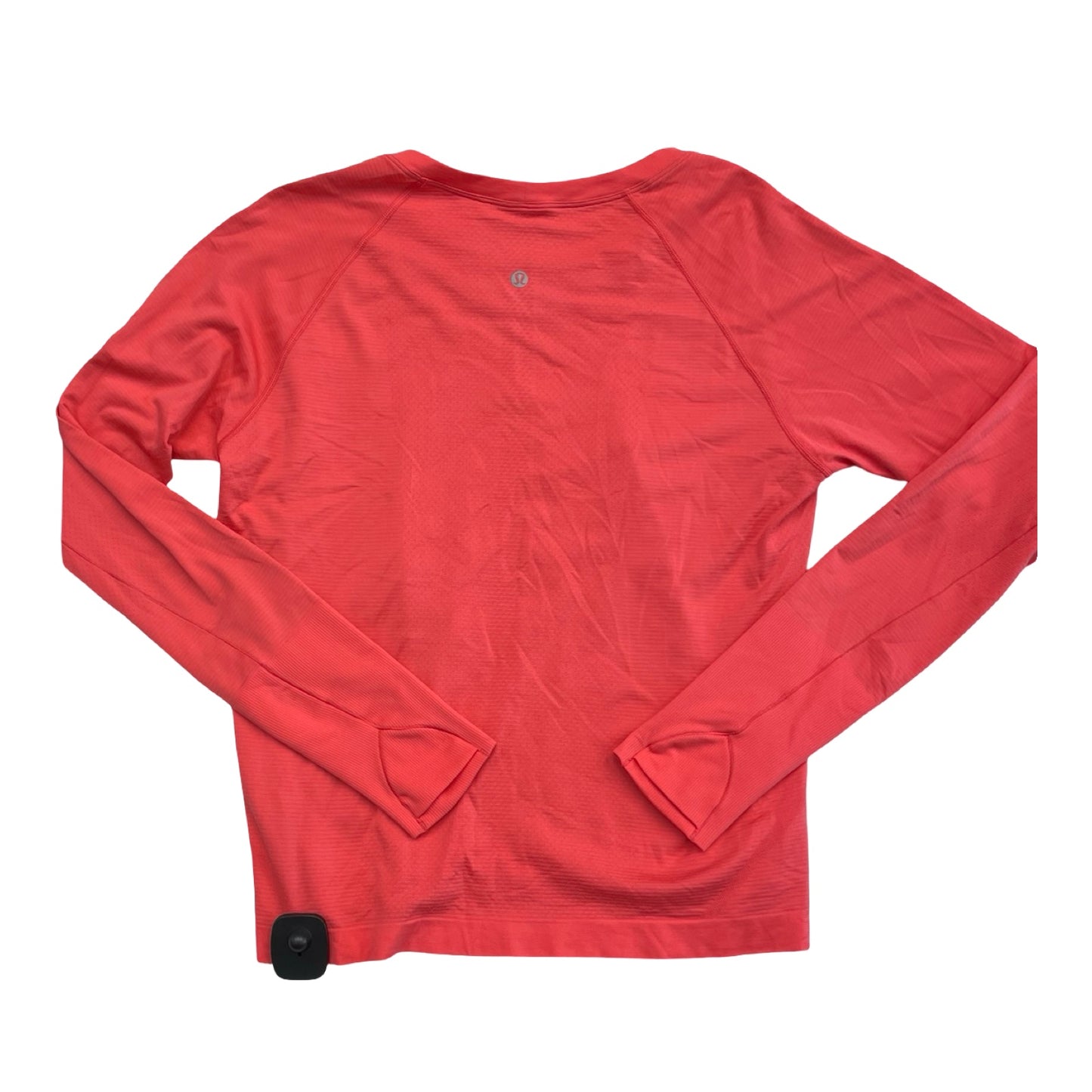Athletic Top Ls Crewneck By Lululemon In Coral, Size:14