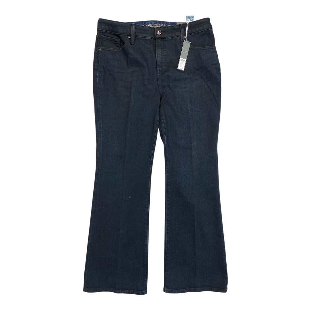 Jeans Straight By Chicos In Blue Denim, Size:10P