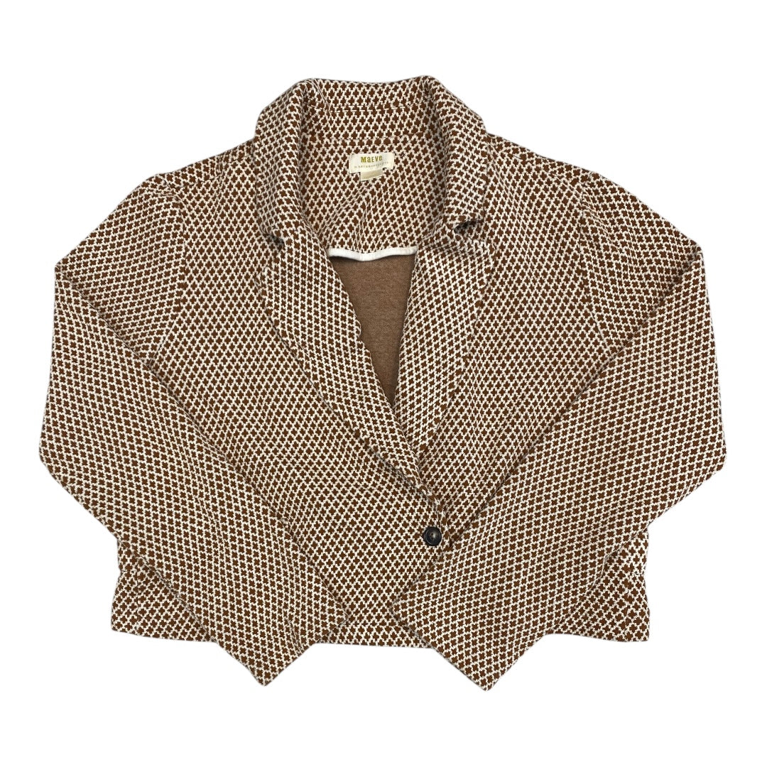Blazer By Maeve In Orange & White, Size:Xl