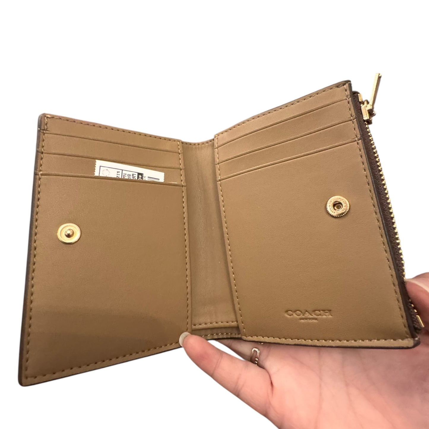 Wallet Designer By Coach In Brown, Size:Small