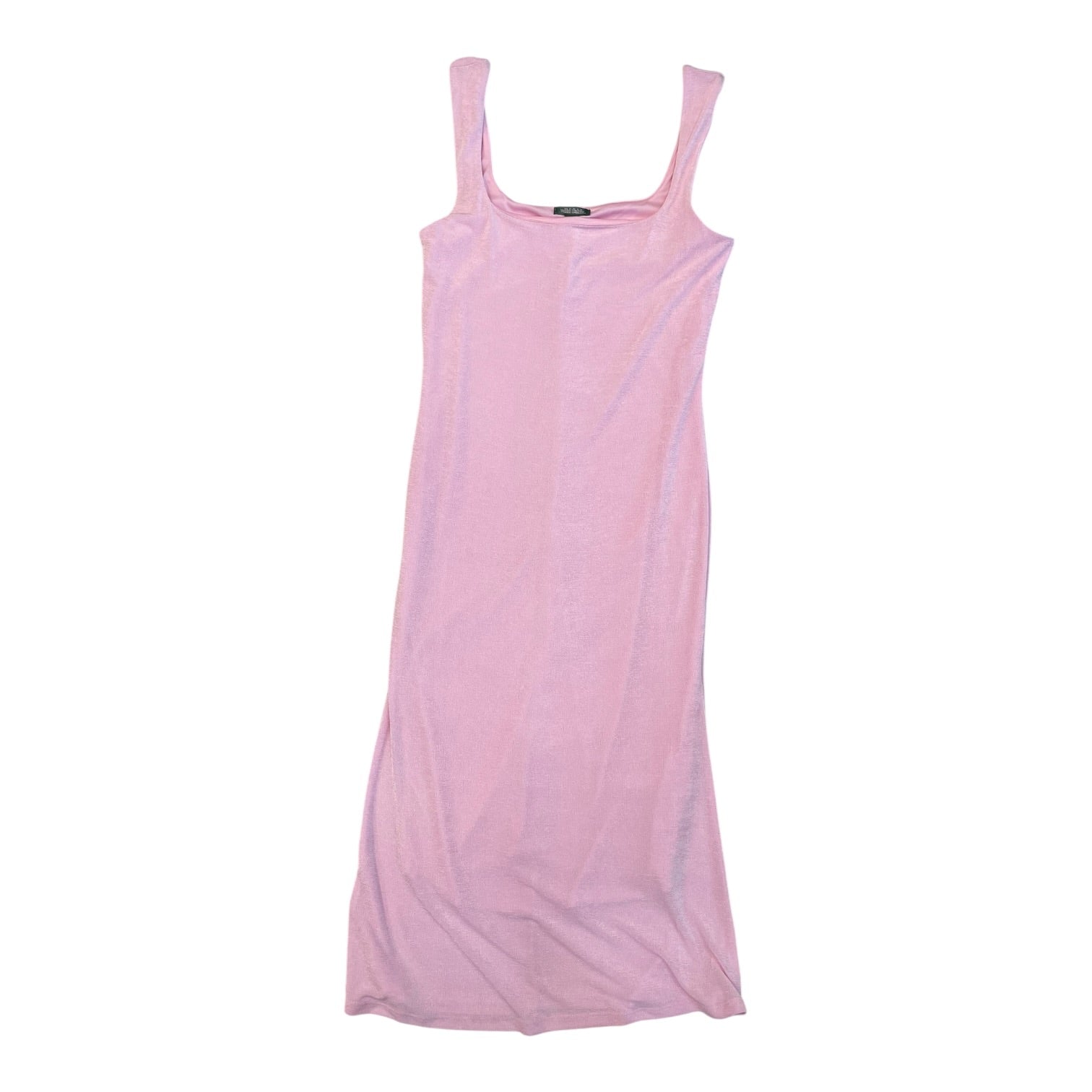 wild fable pink dress Women's Keyhole Poplin Midi Dress