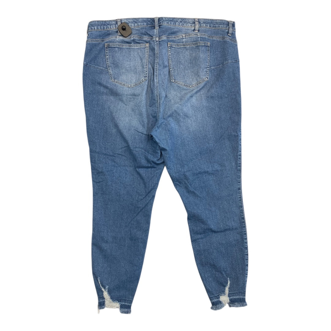 Jeans Skinny By Torrid In Blue Denim, Size:24