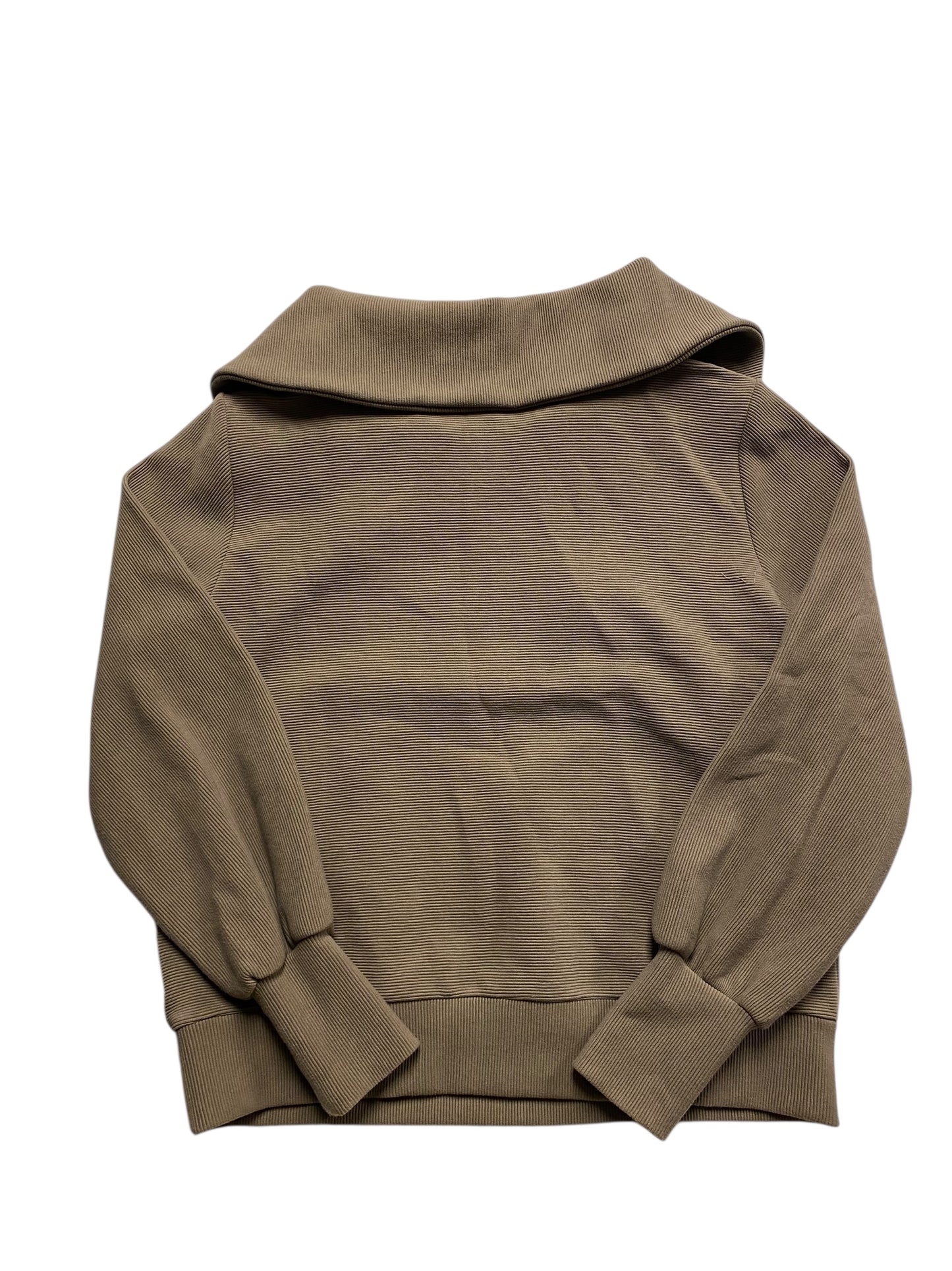 Athletic Top Ls Collar By Varley In Green, Size:L