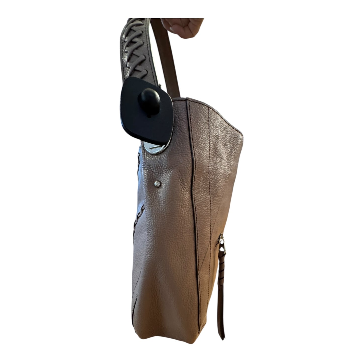 Handbag LeatherBy Oryany In Taupe, Size:Large