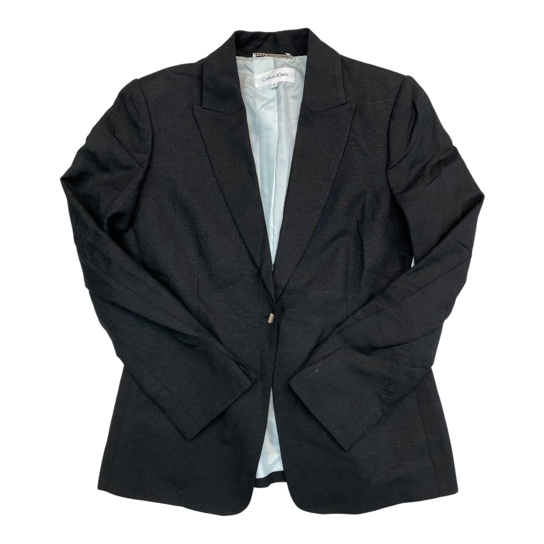 Blazer By Calvin Klein In Black, Size:6