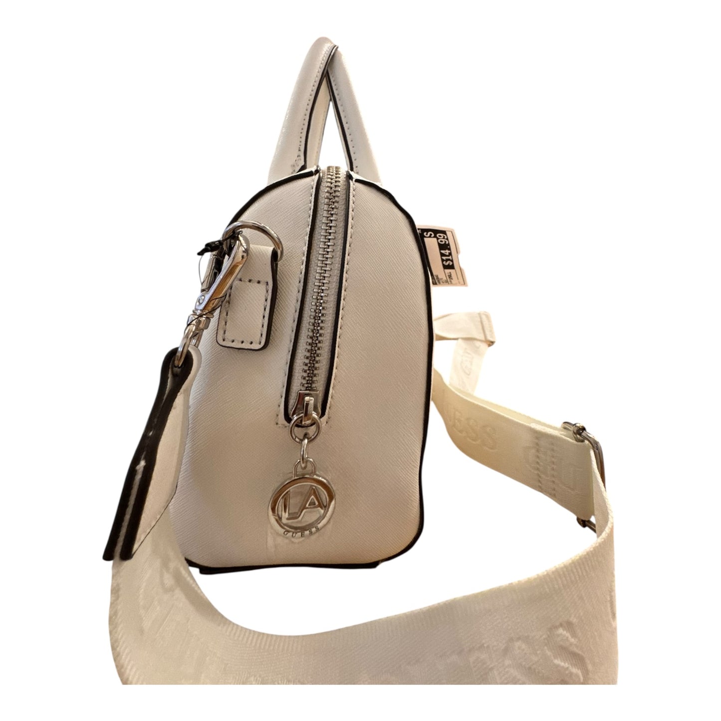 Handbag By Guess In White, Size:Small