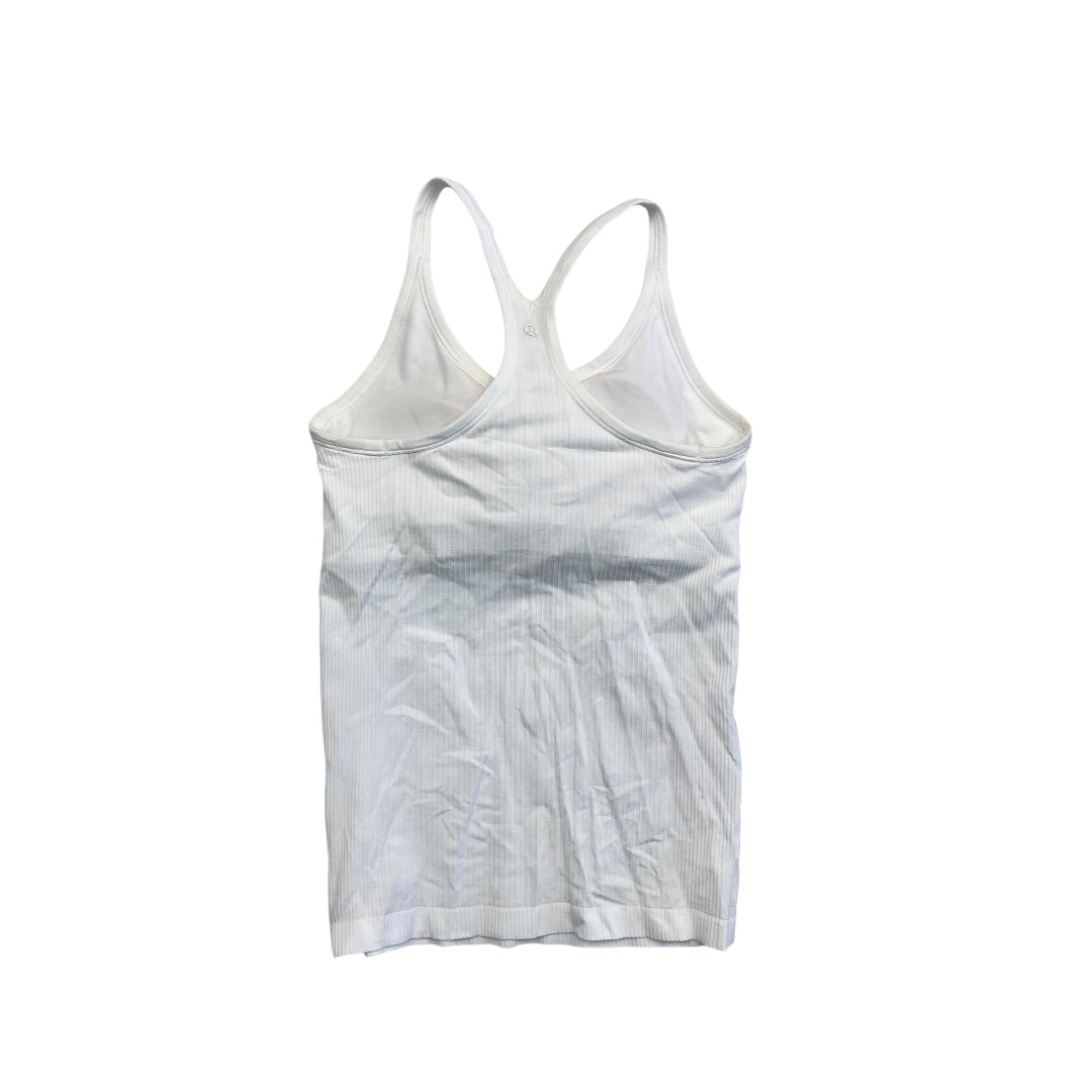 Athletic Tank Top By Lululemon In White, Size:10