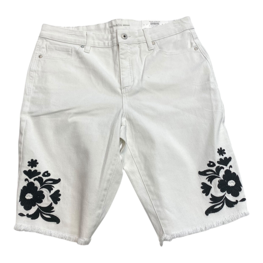 Shorts By Style And Company In White, Size:12