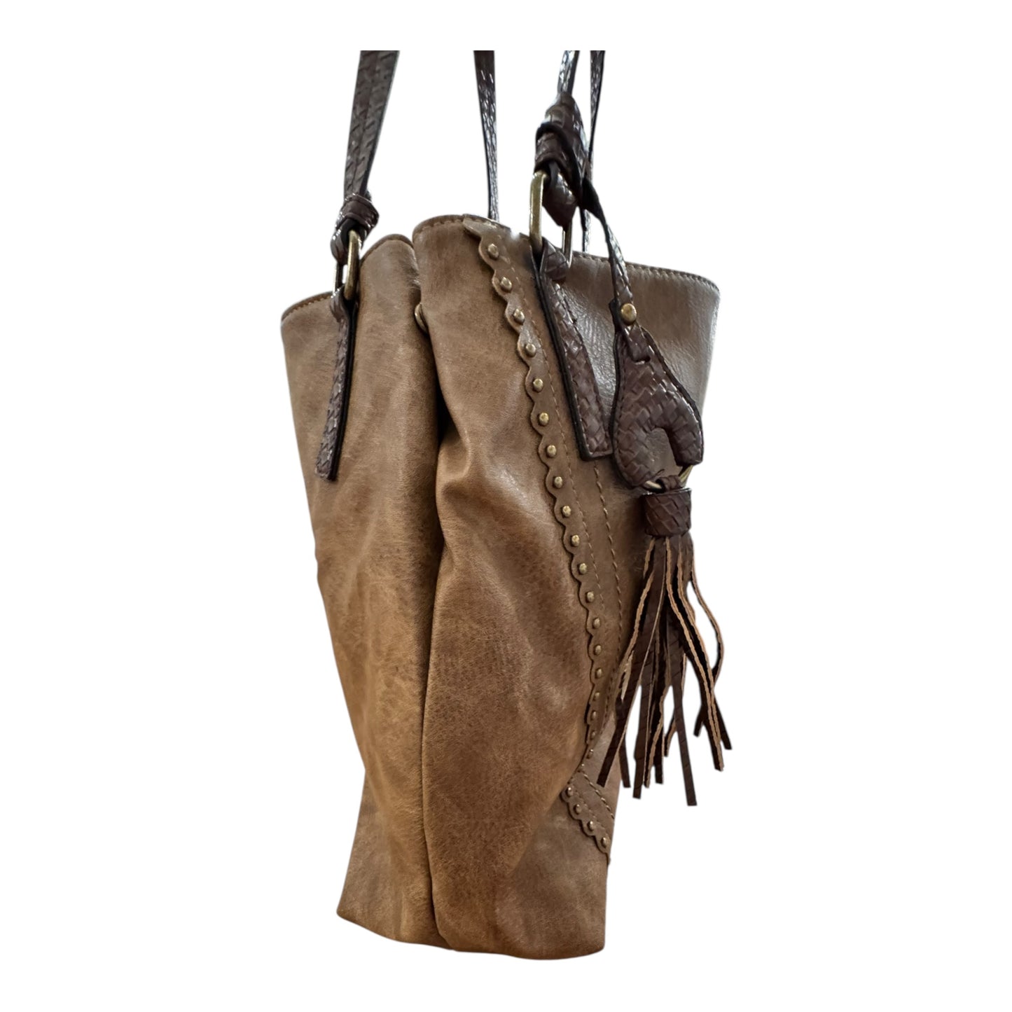 Handbag By DARCY MARKS In Brown, Size:Large