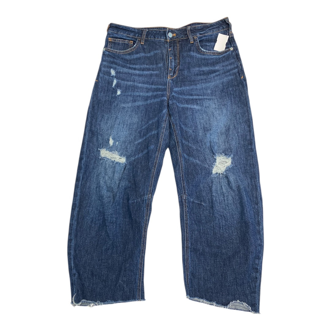 Jeans Wide Leg By Pilcro In Blue Denim, Size:8