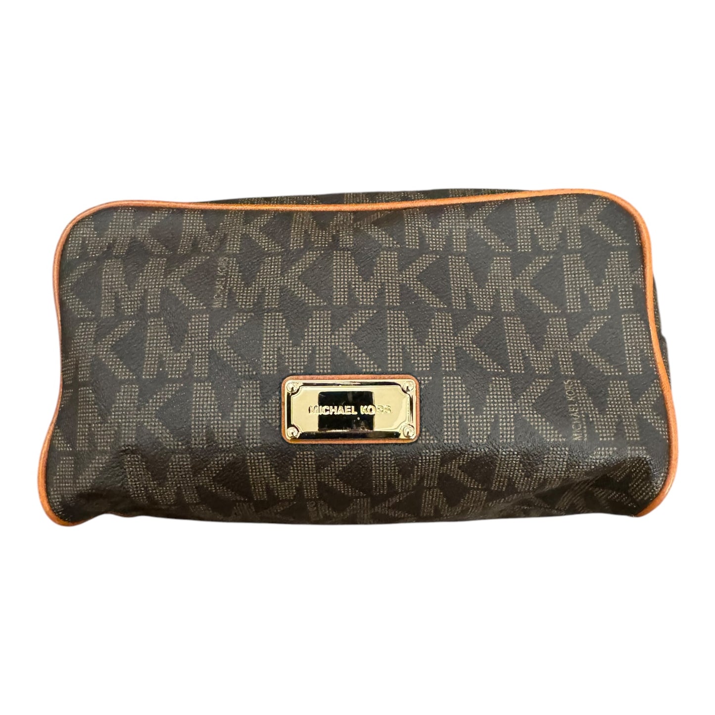 Makeup Bag Designer By Michael Kors In Brown, Size:Large