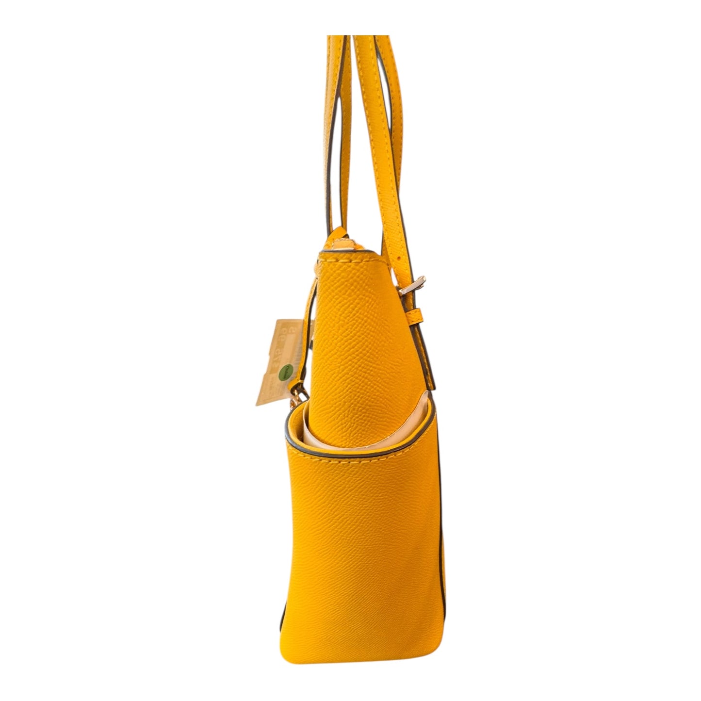 Handbag Designer By Michael Kors In Yellow, Size:Medium